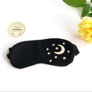 Hand embroidered linen sleep masks
